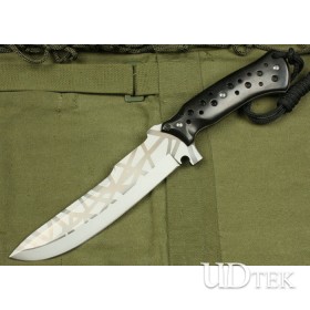 Knight Templar Hot Selling Tactical Knife Hand Tools with Rare Ebony Handle UDTEK01234